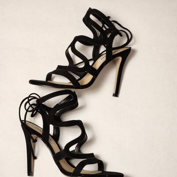 Steve Madden 'Ava' Sandal, Black Suede, Womens Size 7 M - Picture 6 of 15